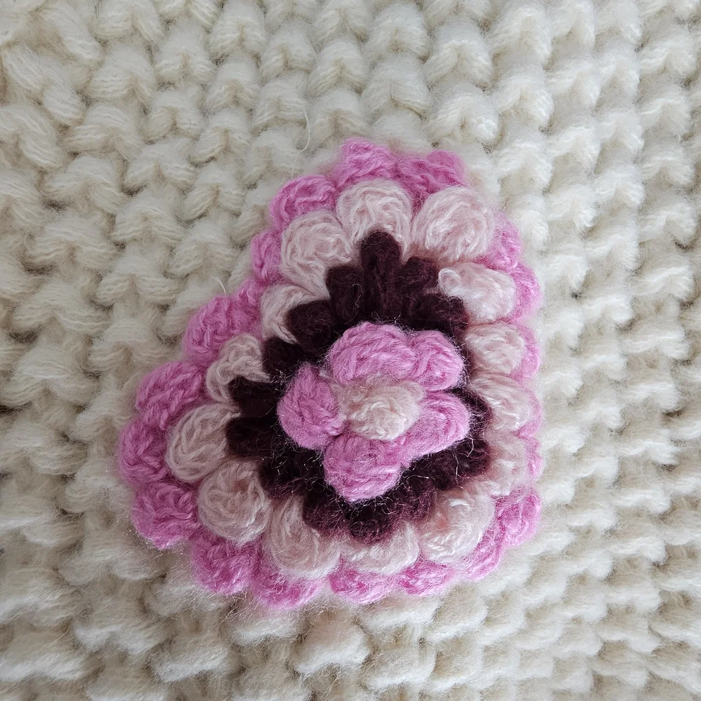 Women's Cream Sweater with Pink Accents - Picture 6 of 7